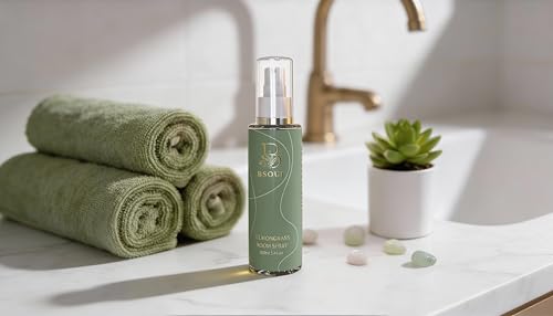 Image of BSOUL Air Freshener Spray 100 ML Pack Of 2 Lemongrass | Calming Floral Room & Nature Inspired Fragrance for Car Non-Toxic & Long-Lasting Room Freshener