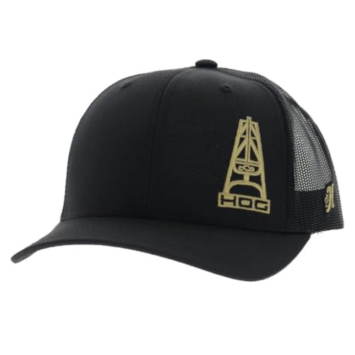 Image of HOOEY Oil Gear (HOG) Trucker Hat for Men - Adjustable Snapback Mesh Baseball Cap - Western Work & Casual Wear Breathable Mesh