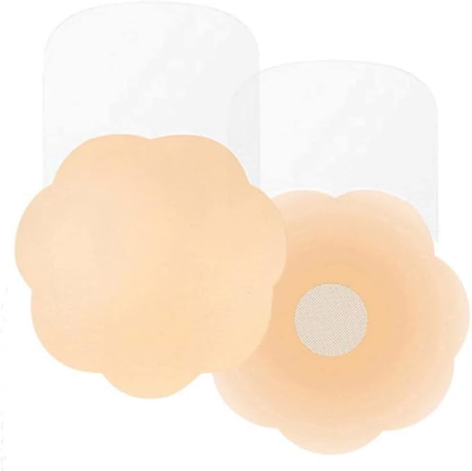 Women's & Girls Slicone Push Up Breast Lift Nipple Covers Adhesive Reusable Sticky Bra Nipple Cover Bra Pad Multicolour-image-47