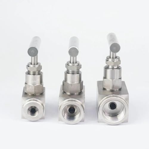 Válvula de cierre de 1/8 en acero inoxidable 304 para control de flujo de aceite y vapor 3