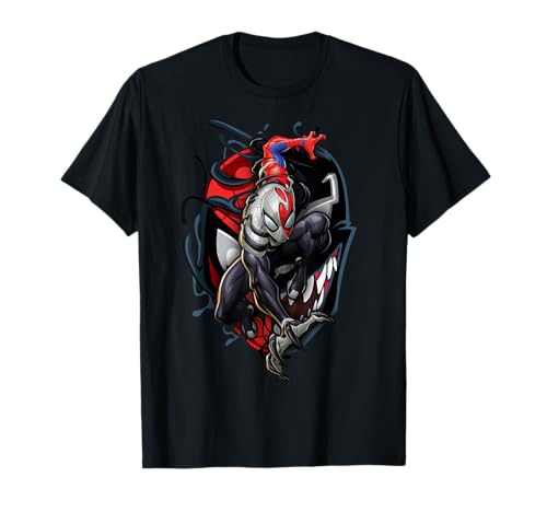 Marvel Spider-Man Venom Big Face Mashup Camiseta