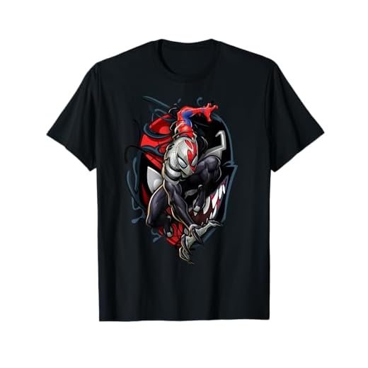 Marvel Spider-Man Venom Big Face Mashup Camiseta