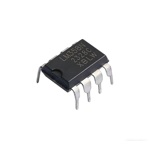 20PCS LM358N Dual Operational Amplifier IC DIP-8 Package Low Power Op-Amp for Signal Amplification, Sensor Interface and Electronic Circuit Design