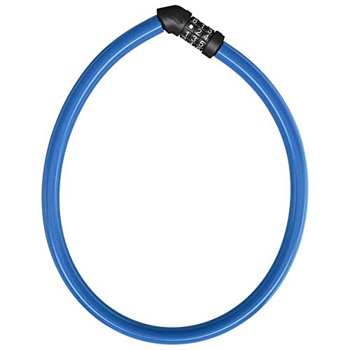 ABUS Kabelschloss 4408C - Zahlenschloss - 65 cm langes Stahlkabel mit Kunststoffummantelung - ABUS-Sicherheitslevel 2 - Blau