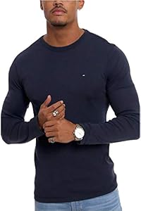 Tommy Jeans Herren Langarmshirt TJM Original Langarm, Blau (Black Iris), M