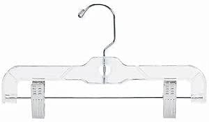 Children's Clear Plastic Pant/Skirt Hanger - 12