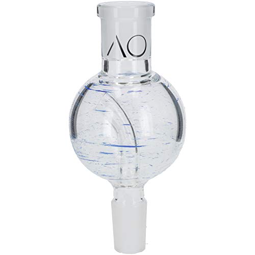 AO® Shisha Molassefänger Kugel 60mm Tiger I Glas-Molassefänger mit edlen Streifenmuster in Blau I Shisha Molassefänger…