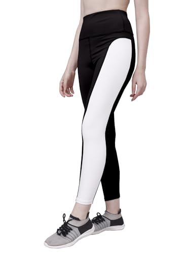 Image of Poojaran Workout Tight /Pants /Legging with Side Pocket, Stretchy Tights and a high Waist for Women and Girls' use in The Gym,Yoga,Running,Cycling