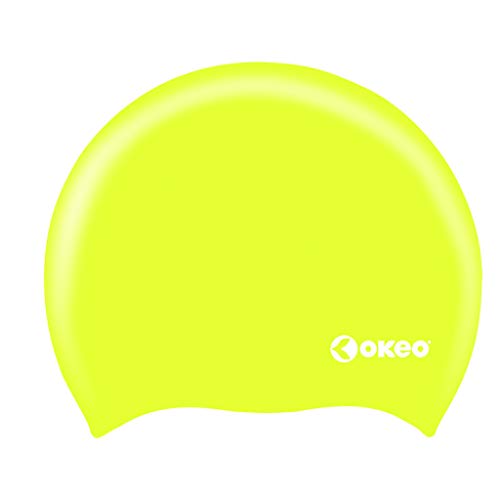 okeo auriculares Silicona de color liso Amarillo flúor