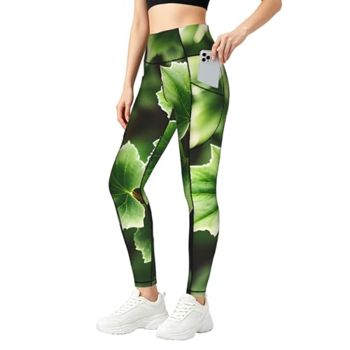Leggings de gimnasio Yyoretp Ivy Blossoms pantalones de yoga para mujer de cintura alta