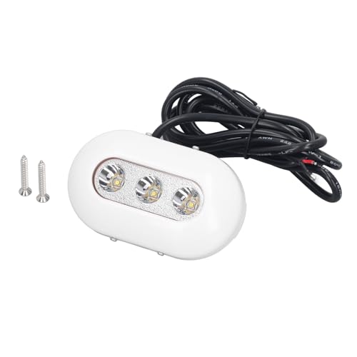 �����p�{�[�g���C�g 3 LED IP68 �h�� �X�e�����X�� 460LM ���P�x 5500?6300K ���F�� �T�[�t�F�X�}�E���g�L�b�g�t�� �C��D���p DC10?30V
