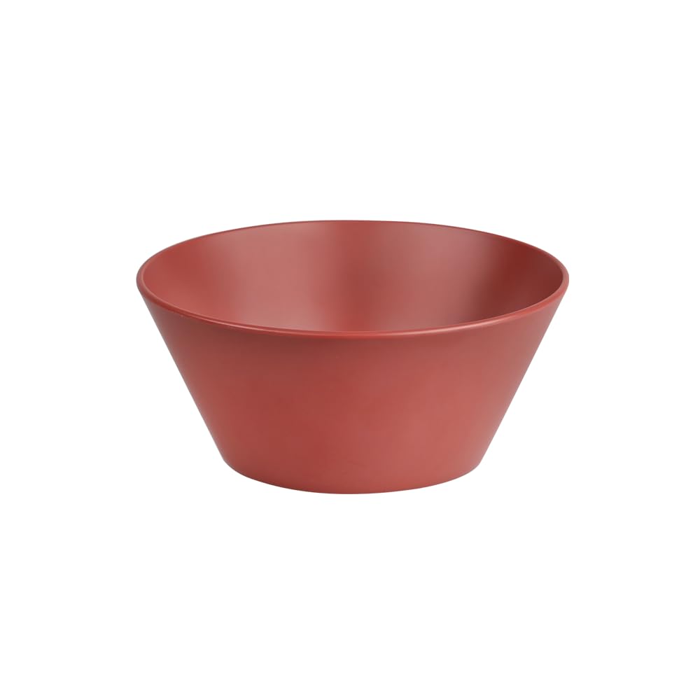 Kesper Fruit and Salad Bowl, Material: Plastic (PET/PP), Dimensions: Diameter 14.5 x Height 6.4 cm, Colour: red, 32802