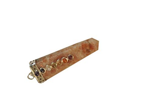 Sunstone Flat Chakra Pendant 2 Inch Approx. Jet International Healing Spiritual Divine India Crystal Therapy Geometry Image Is Just A Reference #TOP4