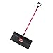 Bully Tools 92817 Steel Snow Pusher with Fiberglass D-Grip Handle, 24"