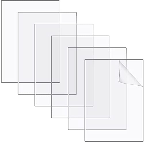 Transparent Clear Acrylic Sheets Acrylic Perspex Plastic Sheet 800mm x 600mm, 1mm Thick Square Acrylic Panel for Picture Frame Glass Replacement Signs