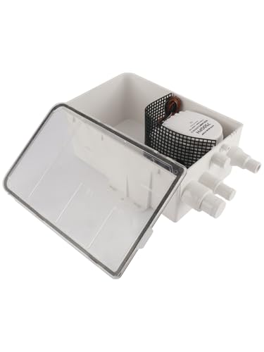 BOOMSTART Boot Marine Duschwanne Pumpe Drain Einlässe Ablauf Kit System Duschsumpfpumpensystem Bilge 12V 750 GPH Multi Port Drain Box