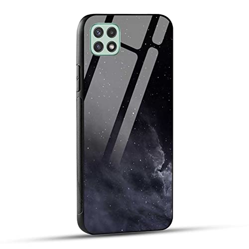 Image of NDCOM for Samsung Galaxy A22 5G Back Cover Stars in The Dark Printed Metal Case