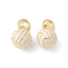 Volleyball Enamel Charms_10 pcs
