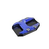 STABILITÉ AMÉLIORÉE : La stabilité de la moto au stationnement est améliorée en augmentant la zone de contact entre la béquille latérale et le sol. Cela permet d'éviter que la moto ne bascule sur un terrain irrégulier ou en pente. Le fond présente une texture antidérapante pour assurer une bonne adhérence même sur des surfaces mouillées, boueuses ou lisses.