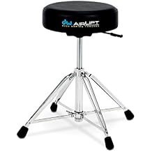 Drum Workshop CP9100AL 9000 Series Heavy Duty Air-lift Throne w/ Round Seat,Black