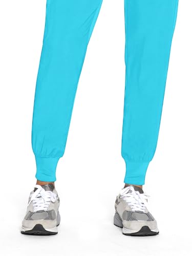 Image of COZYFIT Womens Scrub Pants - Soft Stretch Yoga Style with 5 Pockets, Slim Fit Jogger Scrubs Pants for Women