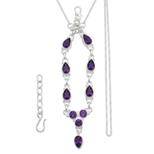 Natural 5ct Purple Amethyst 925 Solid...