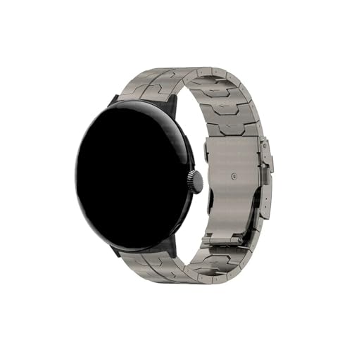 Asteid �`�^���r���v�o���h Google Pixel Watch 3 45mm�p ���^�� �r�W�l�X ���O�W���A���[ �X�g���b�v �����p �u���X���b�g �A�N�Z�T���[ Correa(�u���b�N �`�^��)