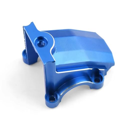 Cache différentiel X-Maxx en alu bleu pour boîte Traxxas 1/5