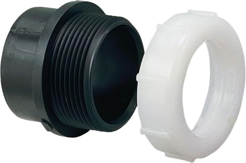 Image of NIBCO - I01455H U580127 11 /2 SPGXSJ TRAP ADAPTER ABS, Black, 1-1 /2 inch (U580127112) (Pack of 10)