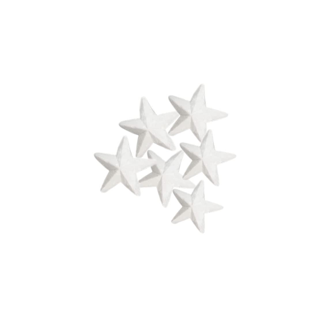 Vsorce4u 10pcs x 5cm White Polystyrene Stars Polystyrene Shape Polystyrene Foam Star Foam Stars for Christmas Decorations Art & Craft