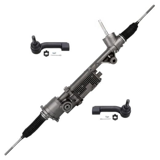 Detroit Axle - Electronic Power Steering Rack and Pinion + Outer Tie Rods Replacement for 2011-2014 Ford F-150 (Exc Raptor) - 3pc Set