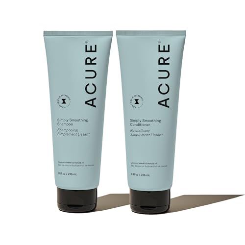 Acure Simply Smoothing Shampoo & Conditioner Set 8 Fl Oz