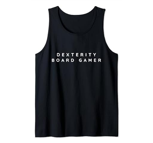 Dexterity - Juego de mesa con fuente moderna Camiseta sin Mangas | Ya disponible en tu tienda friki favorita! En mundofriki.es!