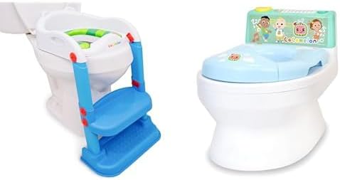 Bundle of CoComelon Training Seat Step Up Potty and CoComelon Musical Transition Potty Trainer
