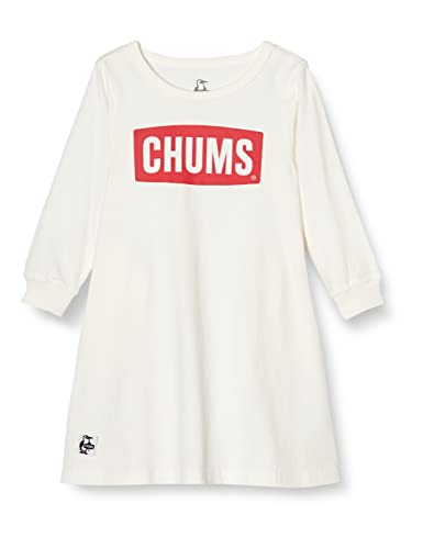 [チャムス] ボーイズTシャツ･カットソー Kid's Logo L/S T-Dress White×Red KL