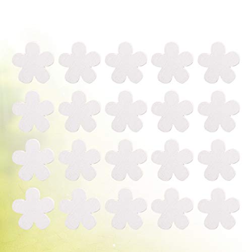 HEALLILY 100Pcs Ritagli di Fiori in Legno a Forma