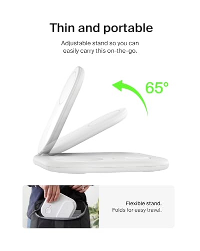 image for Belkin MagSafe-Compatible iPhone Charger - 3-in-1 Magnetic Foldable Ch
