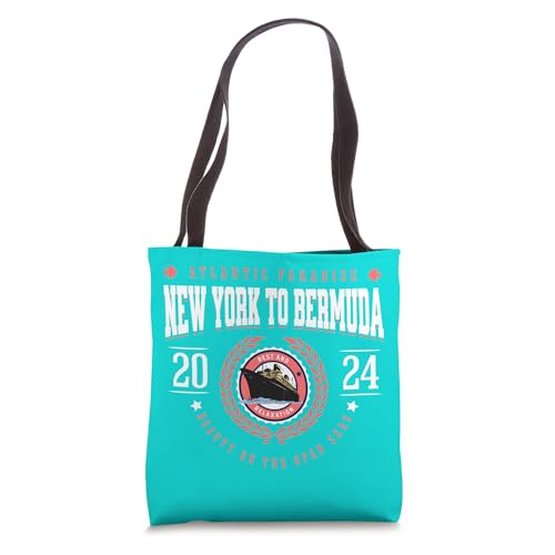 New York to Bermuda Cruise 2024 Vacation Souvenir Tote Bag