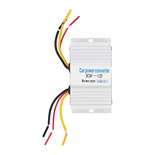 MotorMinds DC24V a 12V Fuente de alimentación Convertidor de voltaje 10A Reemplazo para automóviles Emergencia de energía eólica solar marina