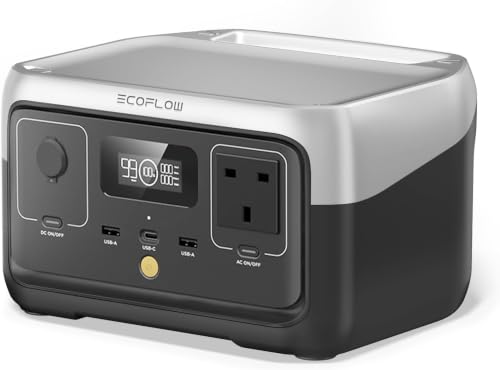 EF ECOFLOW RIVER 2 Portable Power Station 256Wh LiFePO4 Battery 1 Hour Fast Charging Solar Generator (Solar Panel Optional) for Outdoor Camping/Motorhome/Home Use