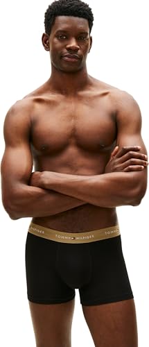 Tommy Hilfiger Herren 3er Pack Boxershorts Trunks aus Baumwolle mit Stretch, Schwarz (Blk/Citrnela/Woodridge), L 6