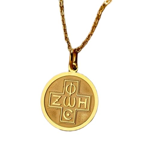 Cruz de Phos Zoe de plata el regalo de cumpleaños religioso perfecto