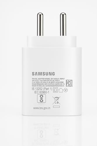 Image of 25W Type-C PD 3A Fast Charging Adapter Compatible with A17|A36|A55|A16|M36|M35|M07|M17|M05|M06|F36|F56|F06|F05|Tablet & Other 25Watt USB C Superfast Charge Charger|Travel Adaptor-White