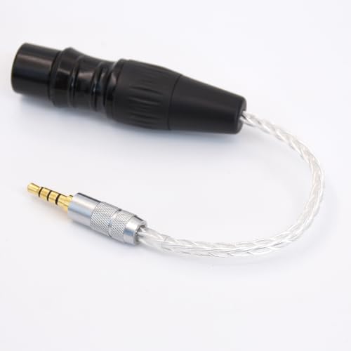 Cable adaptador de audio TRRS 3.5mm macho a XLR 4 pines hembra miniatura 2