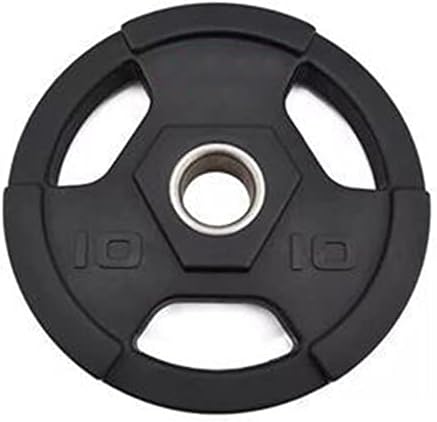 Olympic Weight Plates PU Coated Cast Iron Weights Tri Grip Radial Range of Weights Sizes Sold Separately Commercial Barbell for Gym