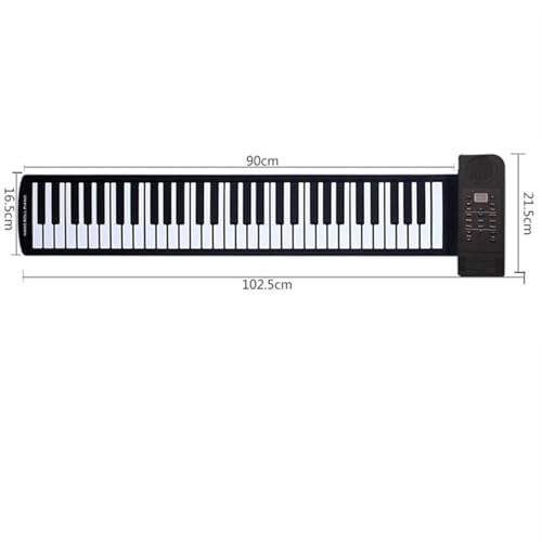 XNZJHPP Clavier électronique Anglais 61 Touches, Piano roulé à la Main, en Silicone épais, Portable, Clavier électronique pour Adulte - Les Beatles, Paul McCartney, John Lennon, RIngo Starr, George Harrison XNZJHPP Clavier électronique Anglais 61 Touches, Piano roulé à la Main, en Silicone épais, Portable, Clavier électronique pour Adulte – Image 5