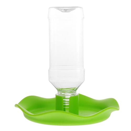 Mikikit Reptile Tank Water Dish Automatic Snake Water Feeder Plastic Material Easy to Tortoise/Lizard