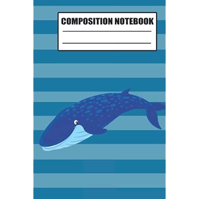Composition notebook: Composition notebook / Journal For Kids, men and kids cute whale Gift notebook whale, 120 blank Pages, 6x9 Inches Matte Finish