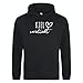 Produktbild huuraa Unisex Hoodie Kiel verliebt Pullover Vegan Größe S Deep Black mit Namen deiner lieblings Stadt Geschenk Idee für Freunde und Familie