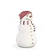 Produktbild Kähler, Designer Special Kähler Christmas Schneemann aus Bone China in Weiß, Schwarz und Rot, 10 cm